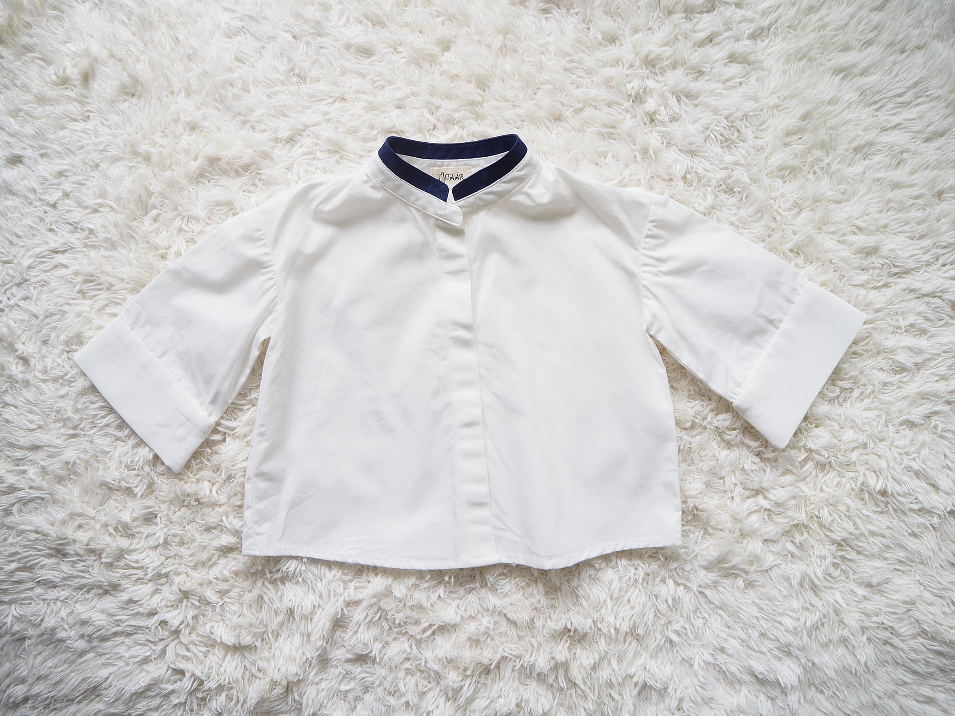 KODOMOシャツ "WHITE × NAVY"